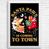 Santa Paws - Posters & Prints