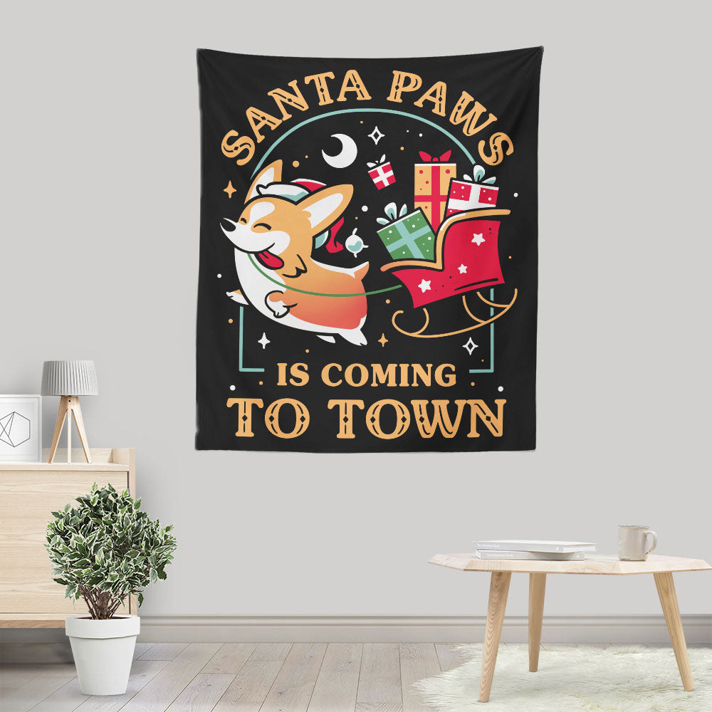 Santa Paws - Wall Tapestry
