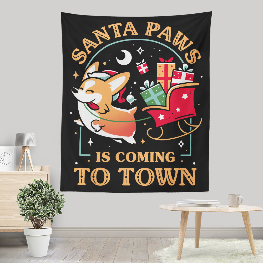 Santa Paws - Wall Tapestry