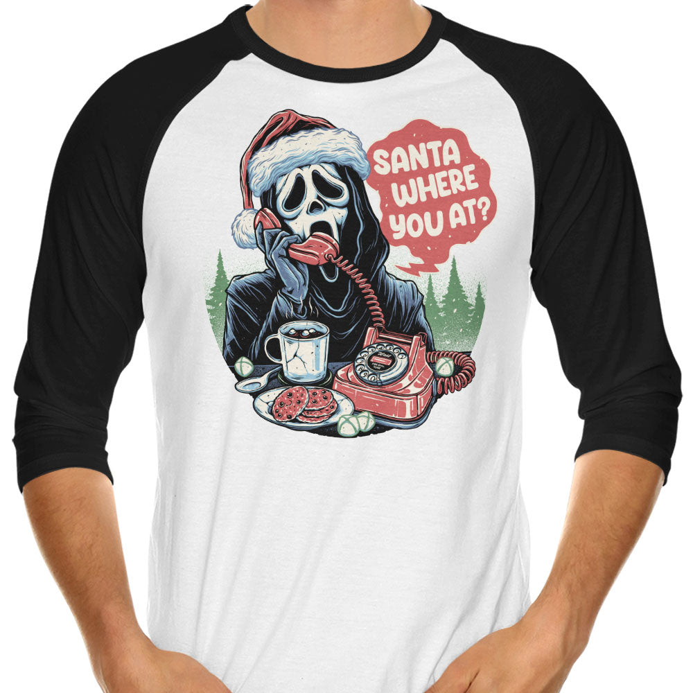 Santa Where You At? - 3/4 Sleeve Raglan T-Shirt