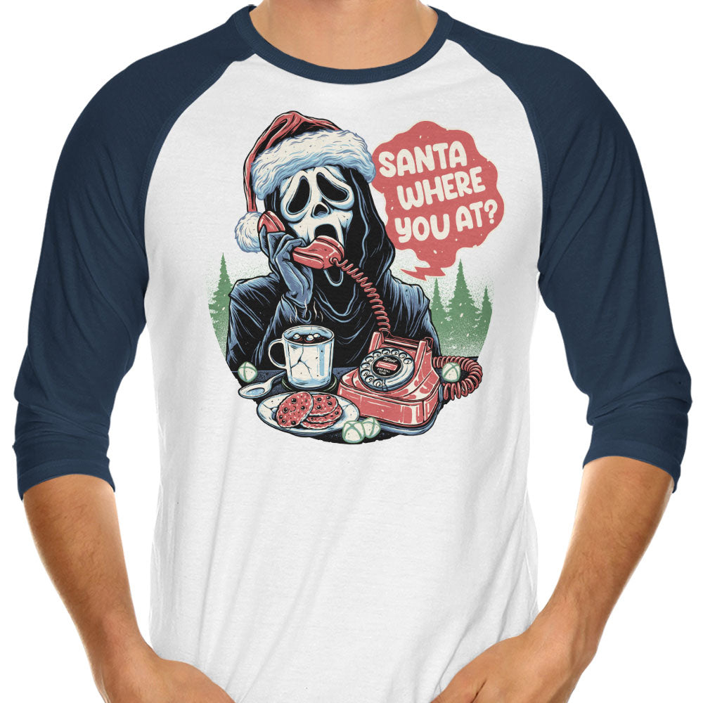 Santa Where You At? - 3/4 Sleeve Raglan T-Shirt