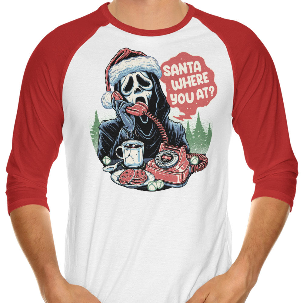 Santa Where You At? - 3/4 Sleeve Raglan T-Shirt