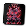 Satanic Support Cat - Coasters