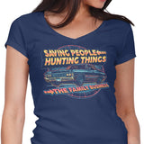 Saving People, Hunting Things - Women's V-Neck