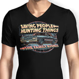 Saving People, Hunting Things - Men's V-Neck