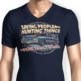 Saving People, Hunting Things - Men's V-Neck