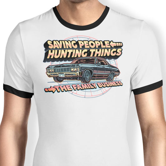 Saving People, Hunting Things - Ringer T-Shirt
