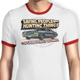 Saving People, Hunting Things - Ringer T-Shirt
