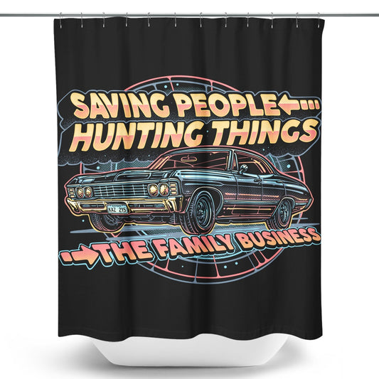 Saving People, Hunting Things - Shower Curtain
