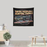 Saving People, Hunting Things - Wall Tapestry