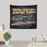 Saving People, Hunting Things - Wall Tapestry