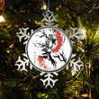 Scarlet Flame Sumi-e - Ornament