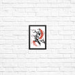 Scarlet Flame Sumi-e - Posters & Prints