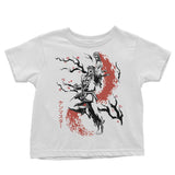 Scarlet Flame Sumi-e - Youth Apparel