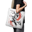 Scarlet Flame Sumi-e - Tote Bag