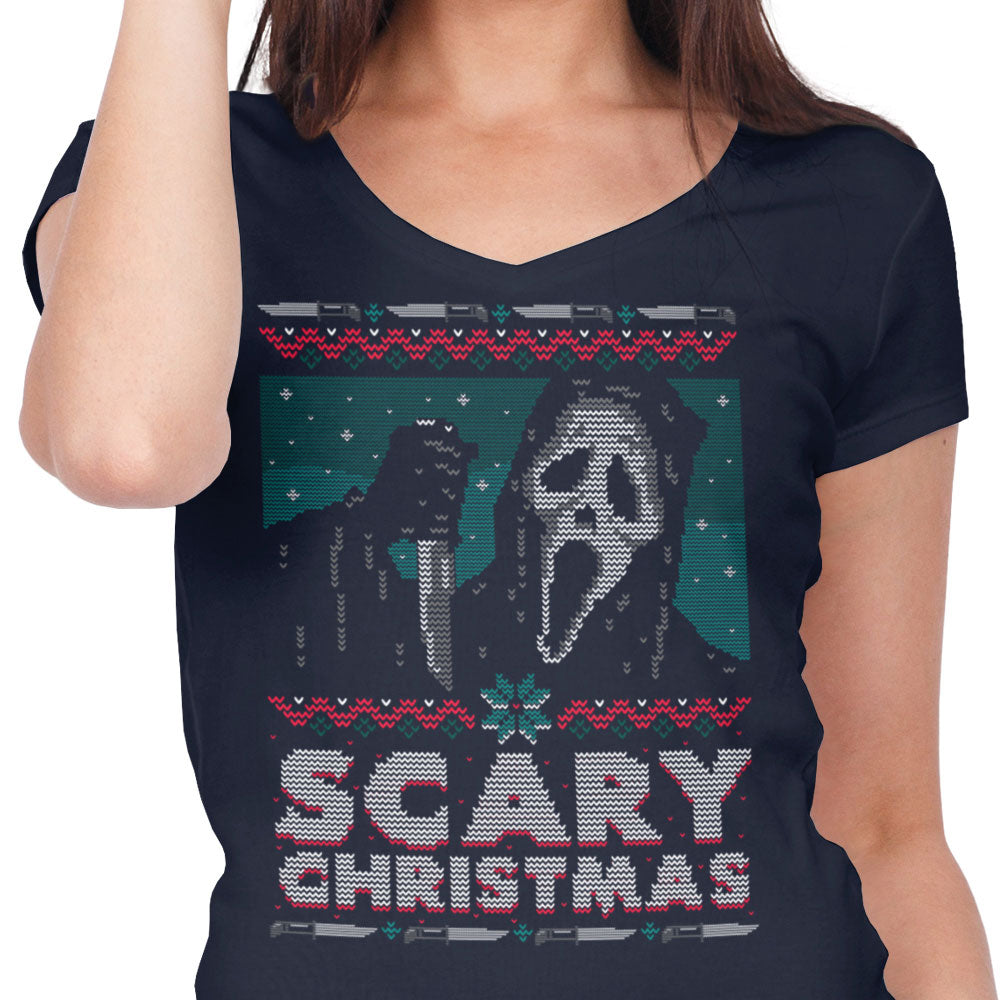 Scary Ugly Christmas - Women's V-Neck