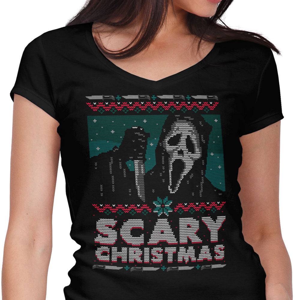 Scary Ugly Christmas - Women's V-Neck