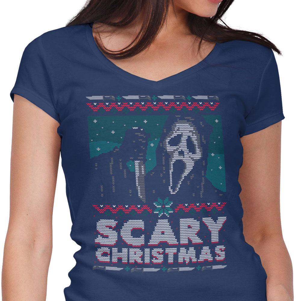 Scary Ugly Christmas - Women's V-Neck