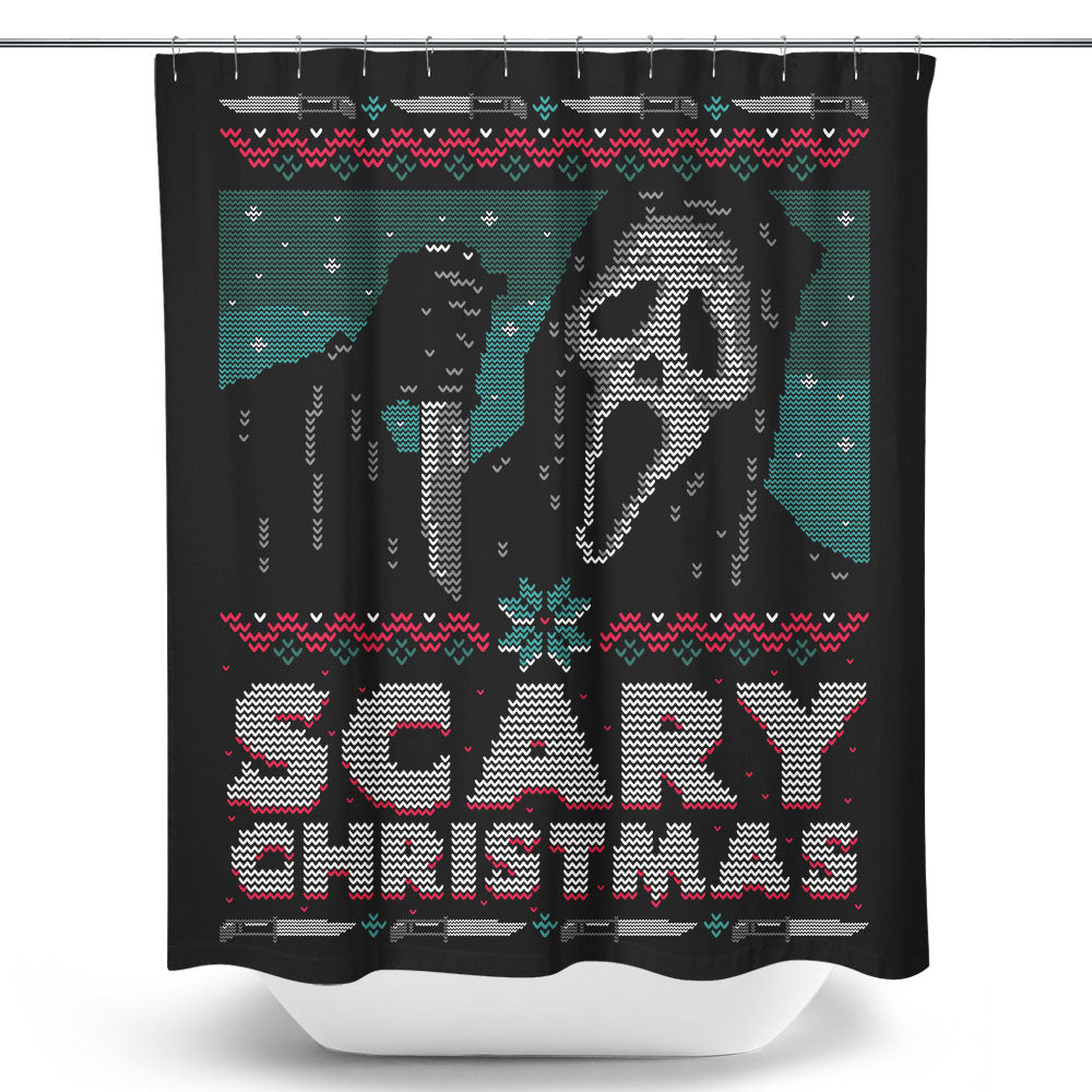 Scary Ugly Christmas - Shower Curtain
