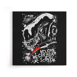 Screaming in Space - Canvas Print