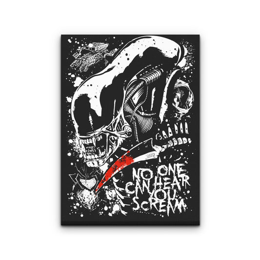 Screaming in Space - Canvas Print