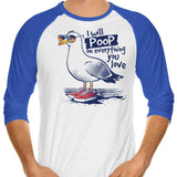 Seagull Love - 3/4 Sleeve Raglan T-Shirt
