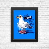 Seagull Love - Posters & Prints