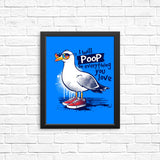 Seagull Love - Posters & Prints