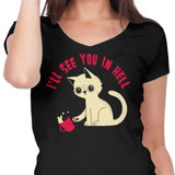 See You in Hell - Women's V-Neck