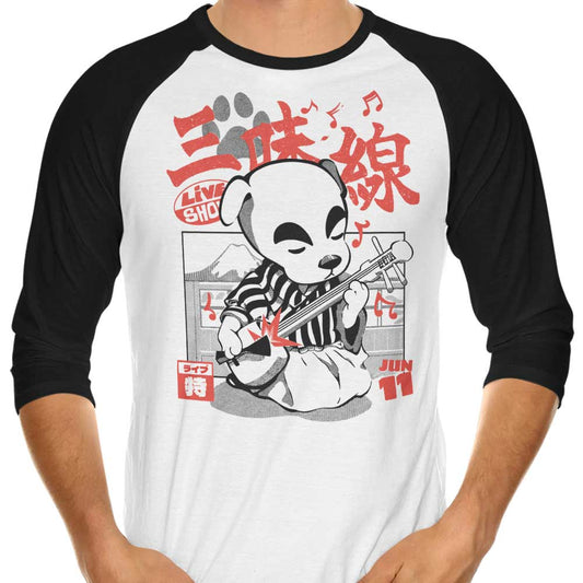 Shamisen Barker - 3/4 Sleeve Raglan T-Shirt