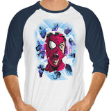 Shattered Spider - 3/4 Sleeve Raglan T-Shirt