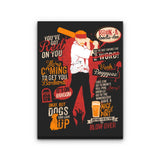 Shaun Quotes - Canvas Print