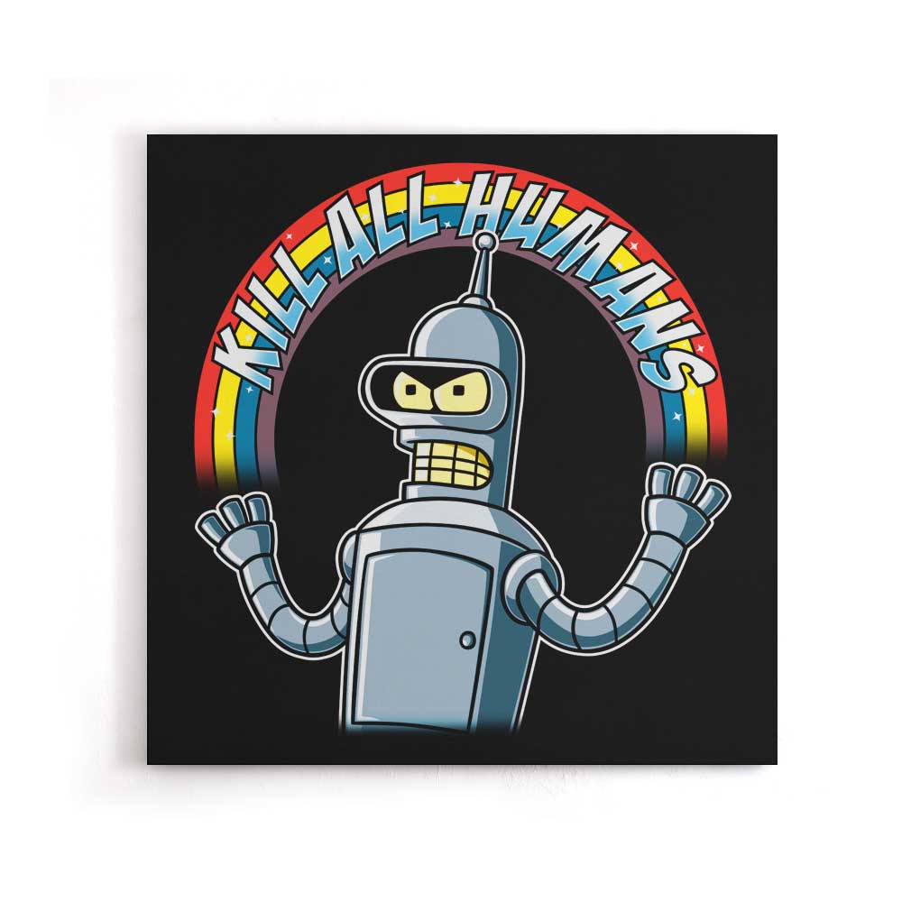 Shiny Metal Robot - Canvas Print