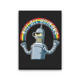 Shiny Metal Robot - Canvas Print
