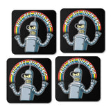 Shiny Metal Robot - Coasters