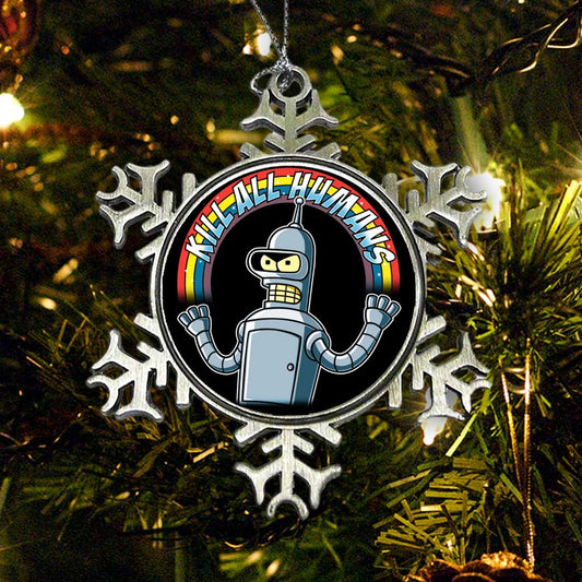 Shiny Metal Robot - Ornament