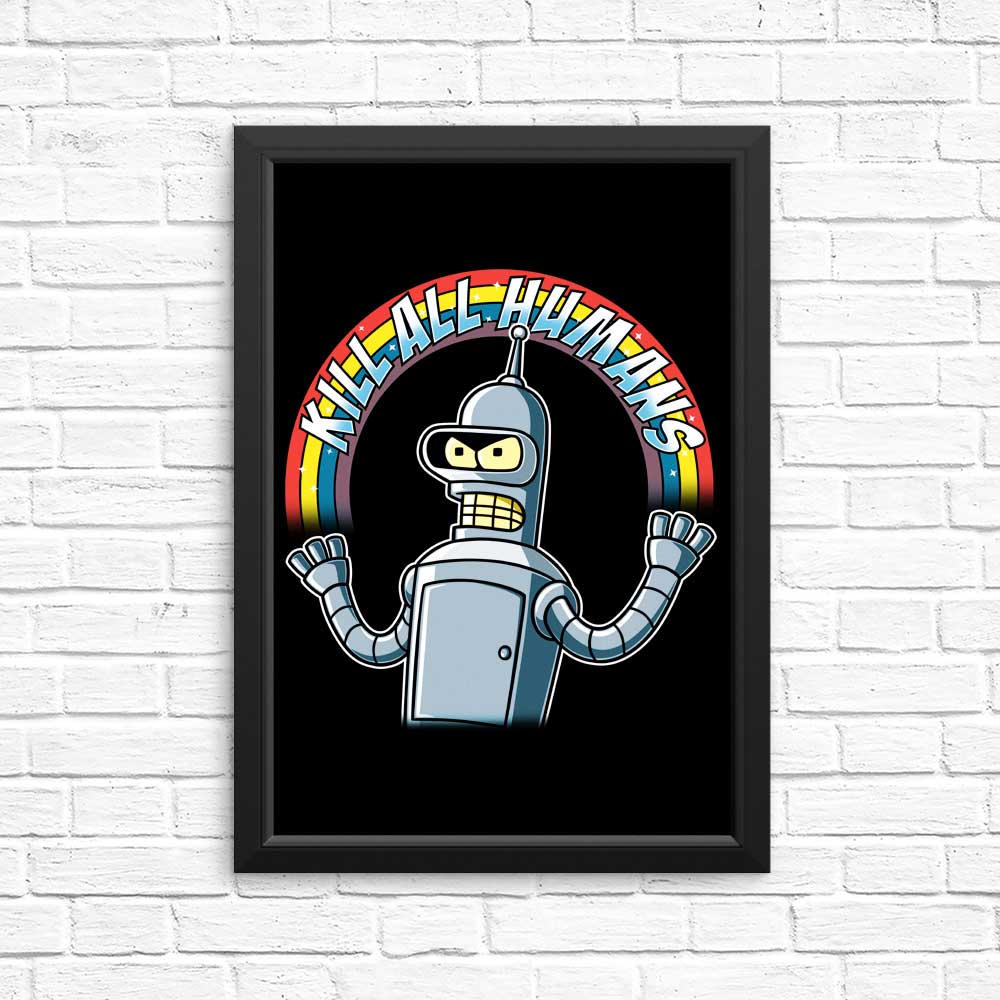 Shiny Metal Robot - Posters & Prints