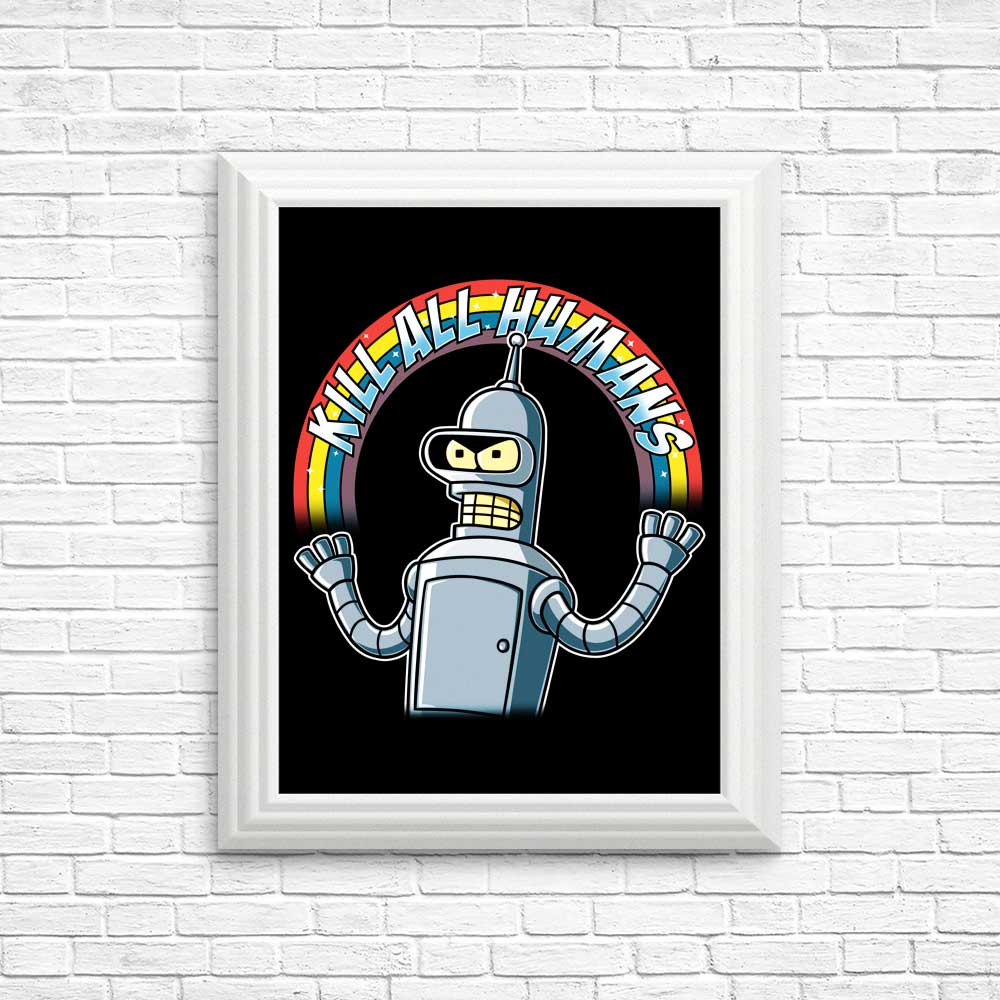 Shiny Metal Robot - Posters & Prints