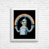 Shiny Metal Robot - Posters & Prints