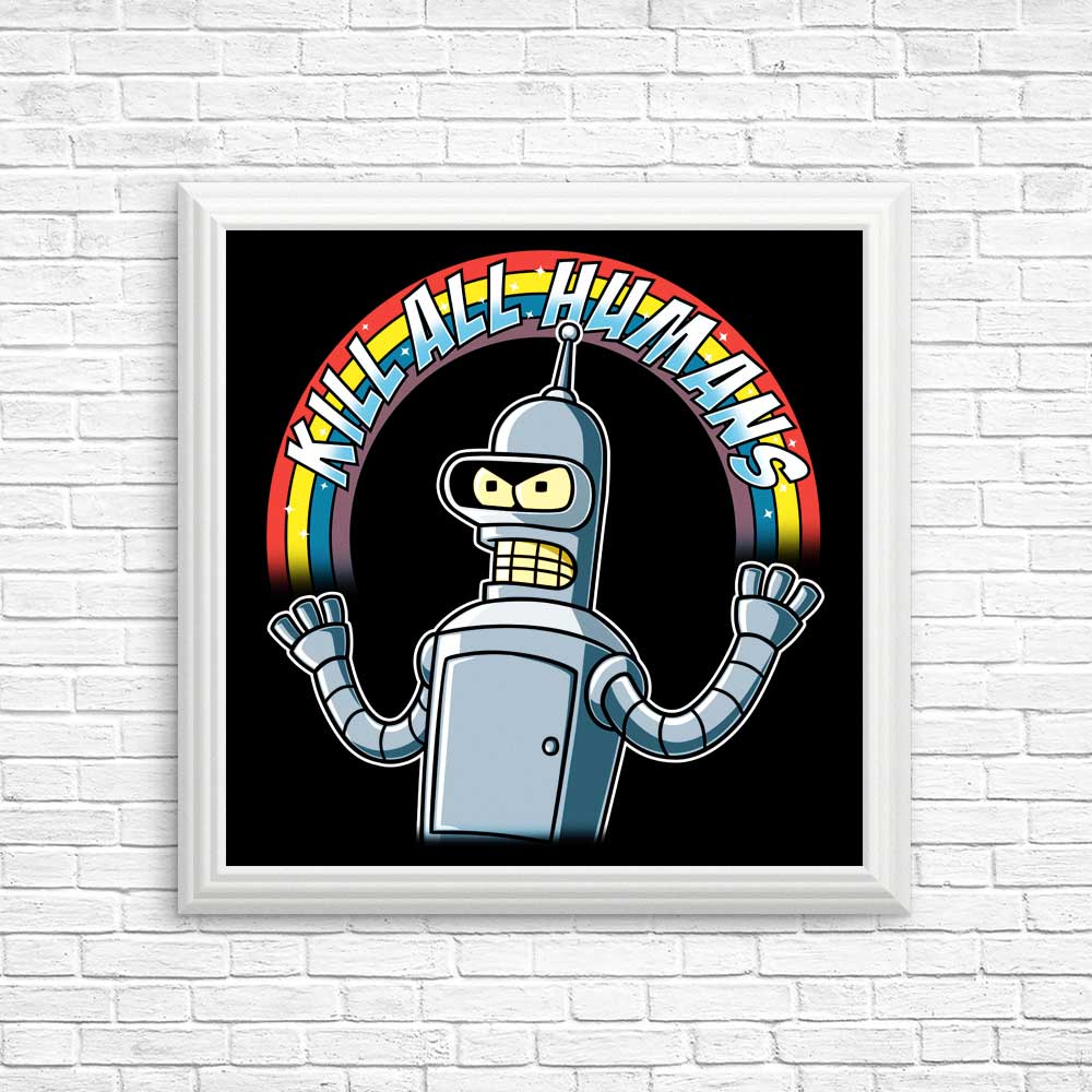 Shiny Metal Robot - Posters & Prints