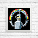 Shiny Metal Robot - Posters & Prints
