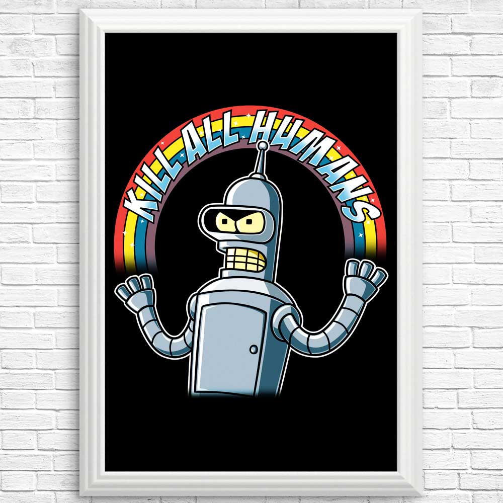 Shiny Metal Robot - Posters & Prints