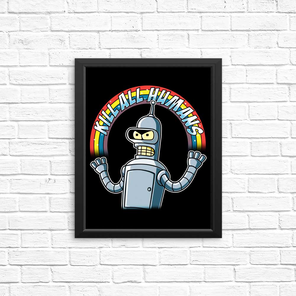 Shiny Metal Robot - Posters & Prints