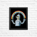 Shiny Metal Robot - Posters & Prints
