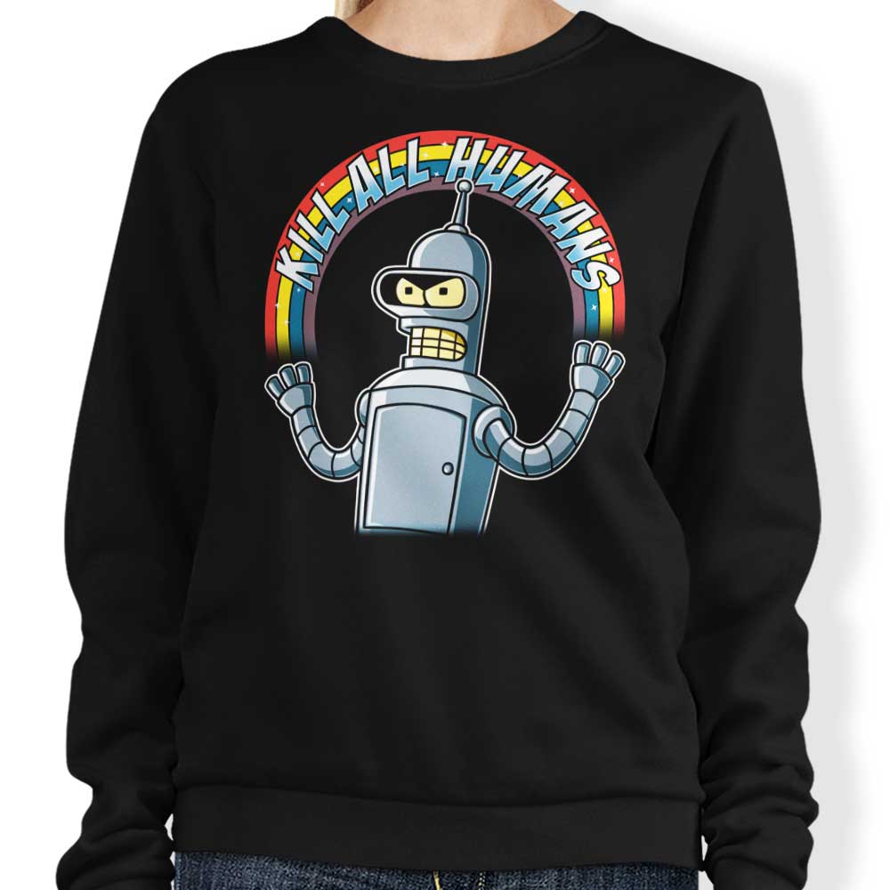 Shiny Metal Robot - Sweatshirt