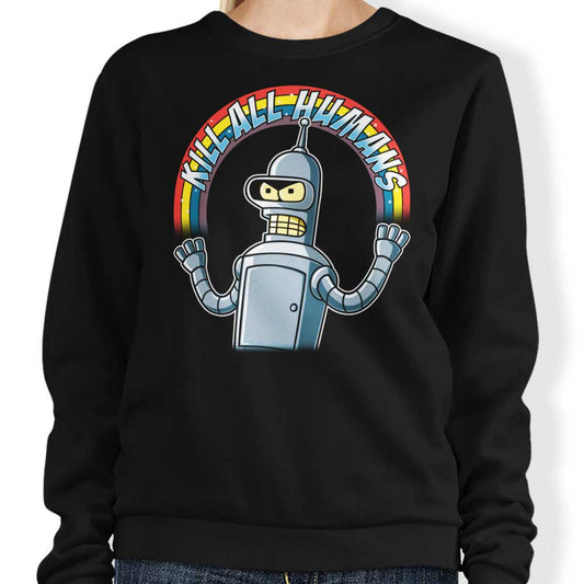 Shiny Metal Robot - Sweatshirt