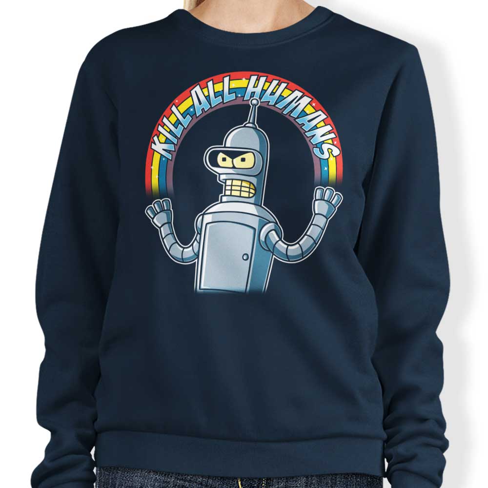 Shiny Metal Robot - Sweatshirt