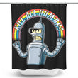 Shiny Metal Robot - Shower Curtain