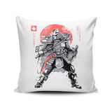 Shredded Sumi-e - Throw Pillow