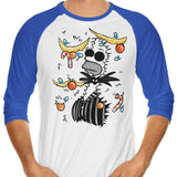 Sinking Into Christmas - 3/4 Sleeve Raglan T-Shirt
